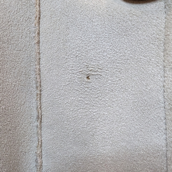 Vintage Novelti Winter White vegan Shearling & Suede Coat plus Size 3X - Picture 16 of 16